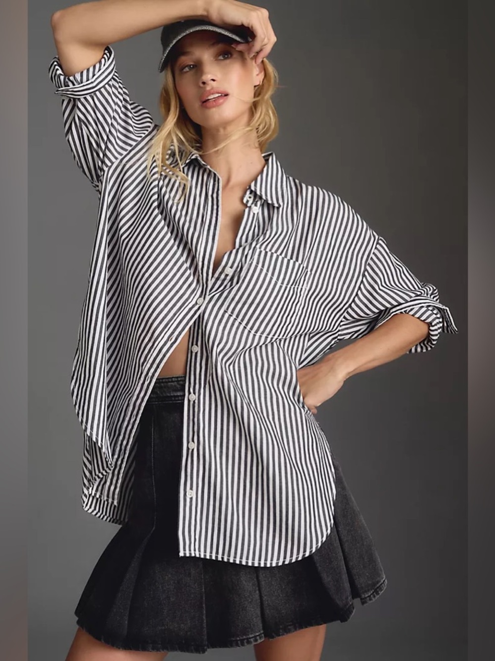 Anthropologie | Maeve | The Bennet Buttondown Striped Shirt | Size Medium